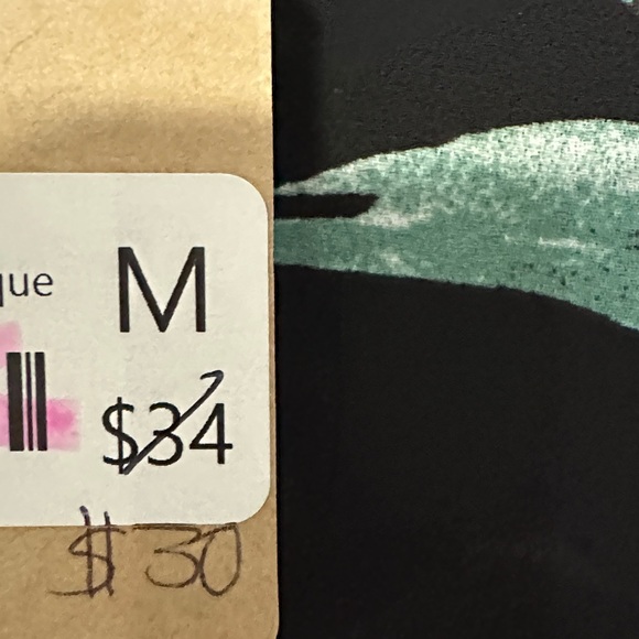 Blu Pepper Black and Pink Floral Blouse - Picture 3 of 4